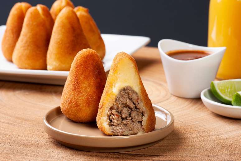 Coxinha de carne moída 