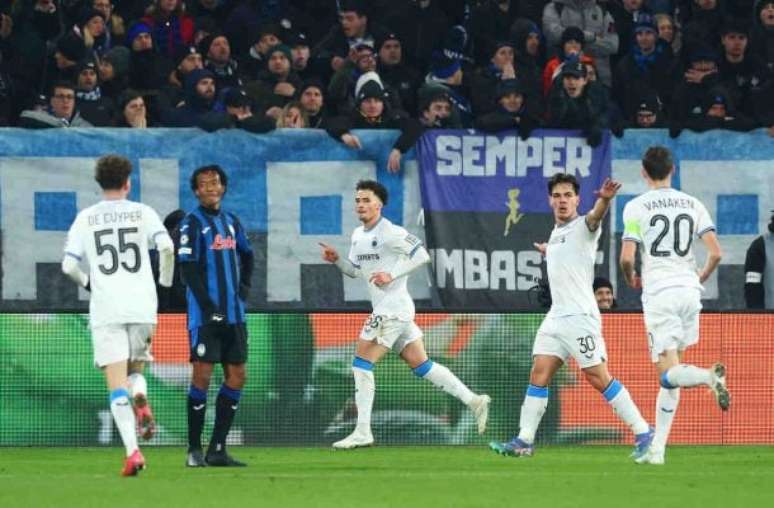 Club Brugge fez um primeiro tempo perfeito e ficou com a vaga diante da Atalanta –