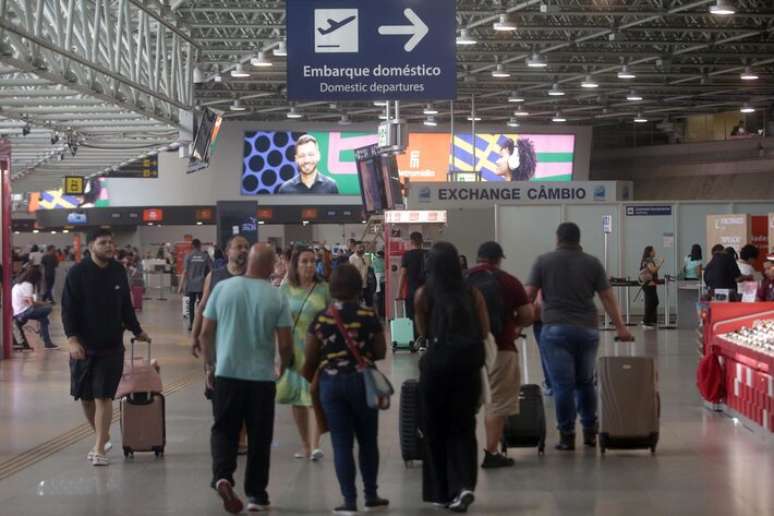 Aeroporto do Galeão, no Rio de Janeiro: Estado puxou o crescimento em 2025