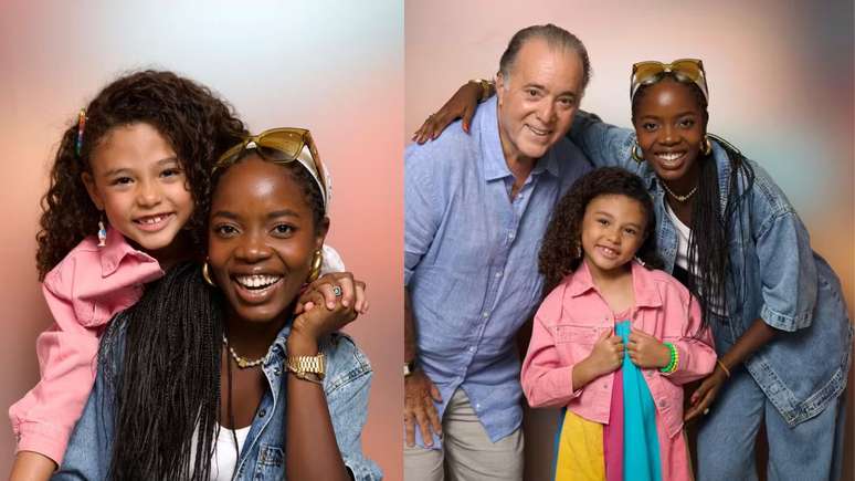 Clara Moneke, Elis Cabral e Tony Ramos