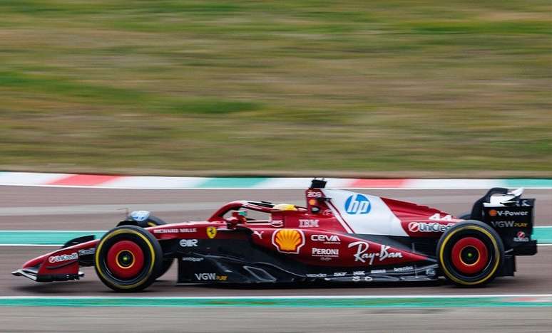 Lewis Hamilton em Fiorano