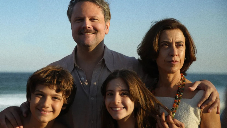 Fam&iacute;lia Paiva no filme Ainda Estou Aqui -