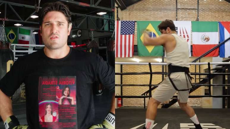 Daniel Rocha chama MC Gui para briga e aparece em treino de boxe: ‘Tantas pancadas’