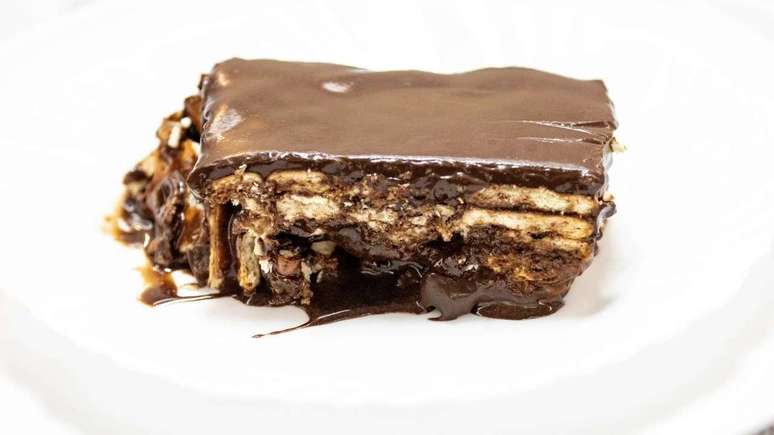 Oat pave and chocolate: creamy and simple to do