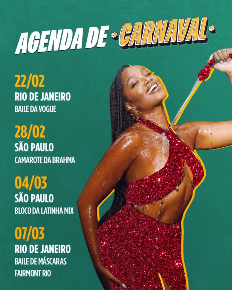 Agenda de carnaval da IZA.