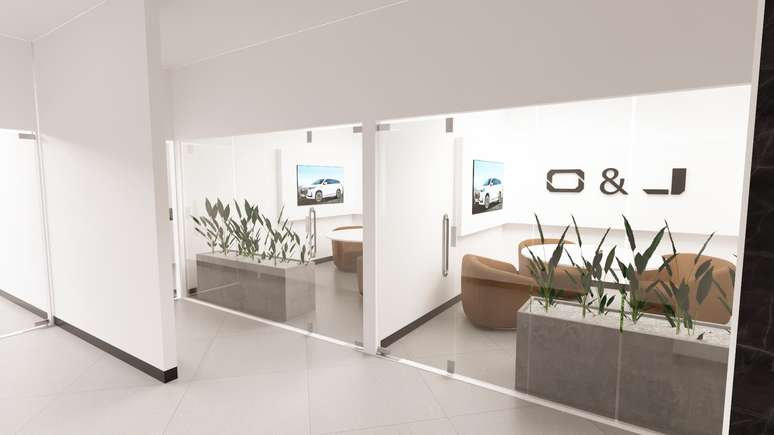 Projeto das futuras concessionárias da Omoda & Jaecoo