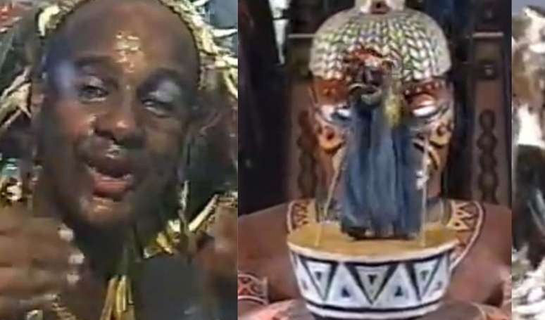 'Desfilei todo mijado': há 22 anos, ex-'BBB' passou por baita perrengue ao ser destaque em carro alegórico na Sapucaí.