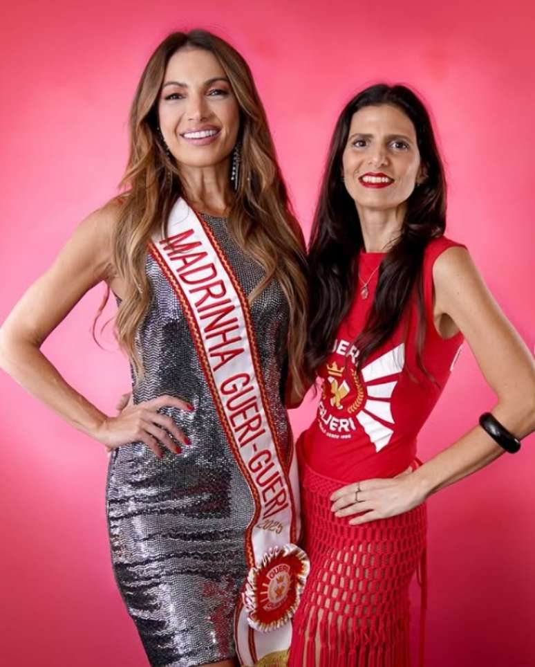 Patr&iacute;cia Poeta com a presidente do Gueri-Gueri, Fernanda Suplicy