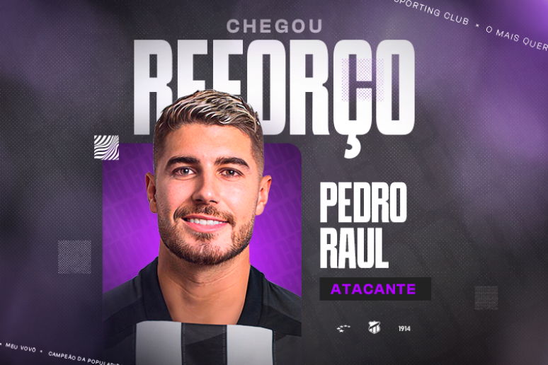 Ceará anuncia Pedro Raúl. 