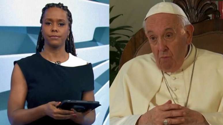 Maju Coutinho entra no Globe a serviço de falar sobre a saúde do Papa Francis