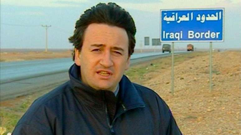 Fergal Keane durante sua carreira como correspondente de guerra