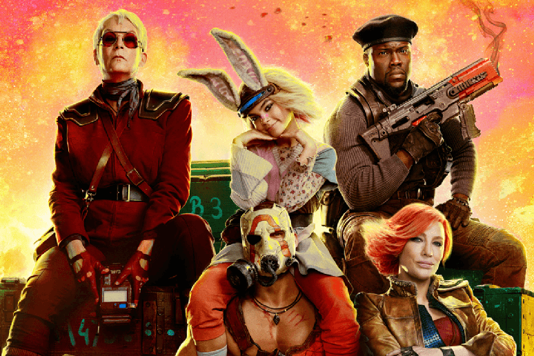 “Borderlands: O Destino do Universo Está em Jogo” é uma adaptação do famoso game que mistura ação, humor e um grupo improvável de heróis 