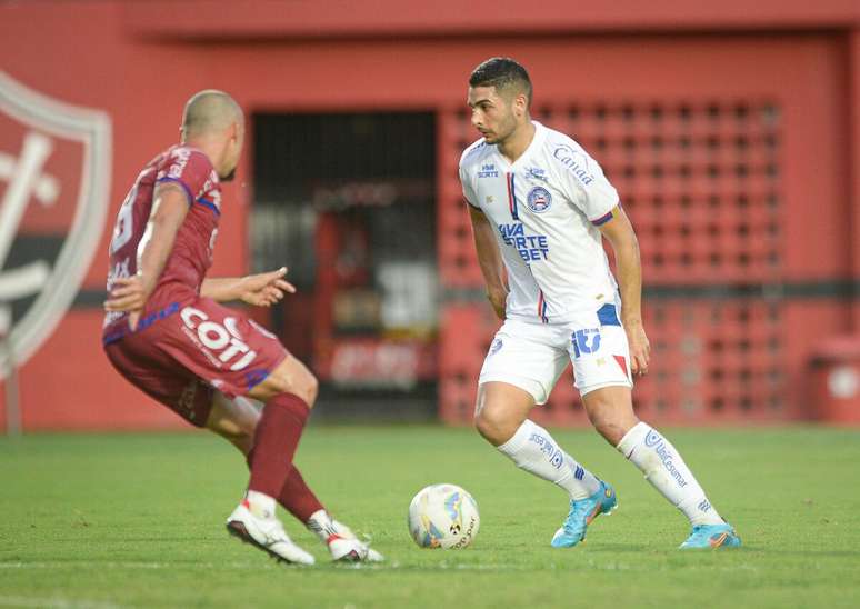 Michel Araújo (Bahia) durante jogo contra o Barcelona de Ilhéus, no dia 15.02.2025 