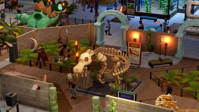 Two Point Museum diverte com simulação leve e engraçadinha