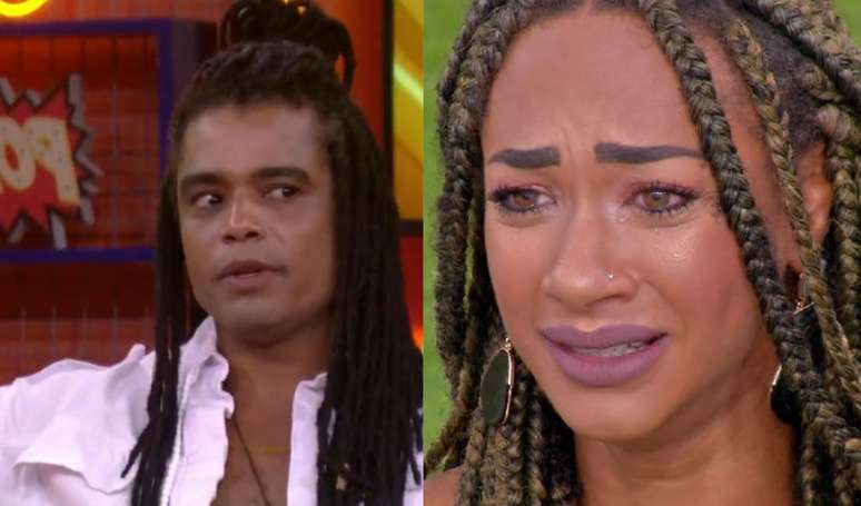 Você deixou Aline? Em 'BBB Chat', Diaogo Alfa evita falar sobre o futuro com Bahian e reconhece o erro com a irmã do jogo.