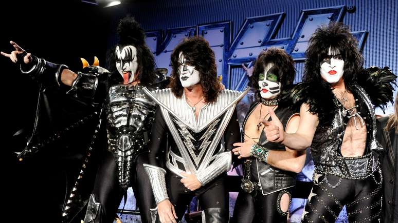Kiss (E-D): Gene Simmons, Tommy Thayer, Eric Singer e Paul Stanley -