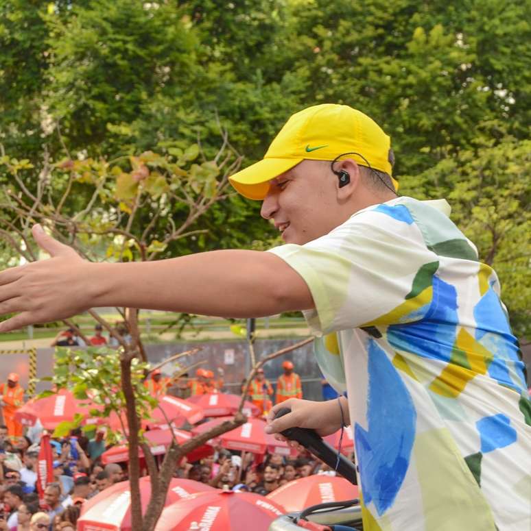 99 fez João Gomes tremer o bloco Bangalafumenga na Faria Lima, em São Paulo