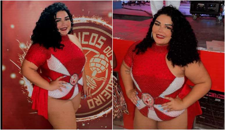 Eduarda Apolinário é passista do Salgueiro