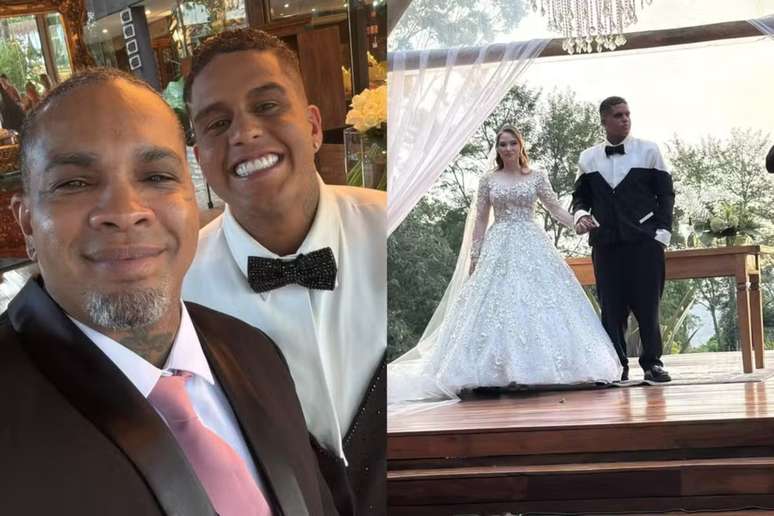 With a two -colored dress, Rodriguinho’s son marries very luxurious