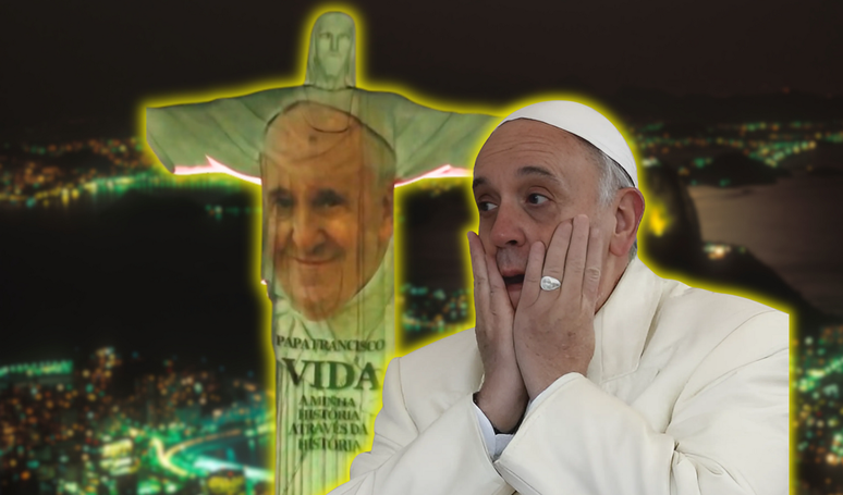 “I thought I had become a shirt of desire”: projection in Christ the Redeemer in honor of Pope Francis frightens the web