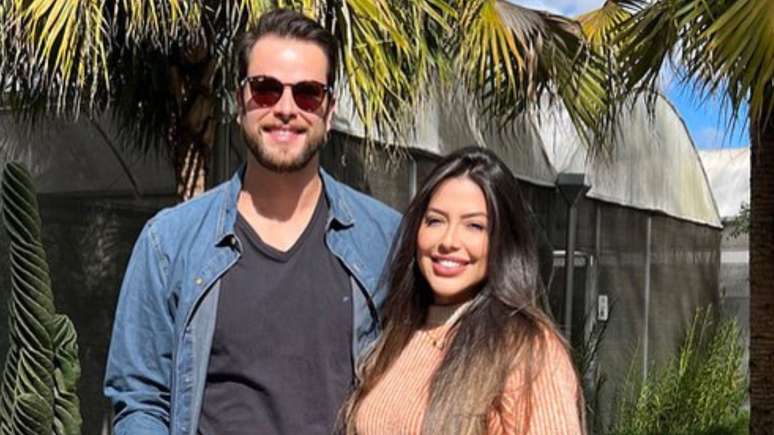 Os ex-BBBs Laís Caldas e Gustavo Marsengo