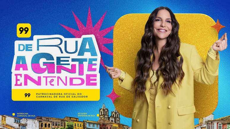 Ivete Sangalo, 99 embaixador, abrirá o bloco de coruja 2025