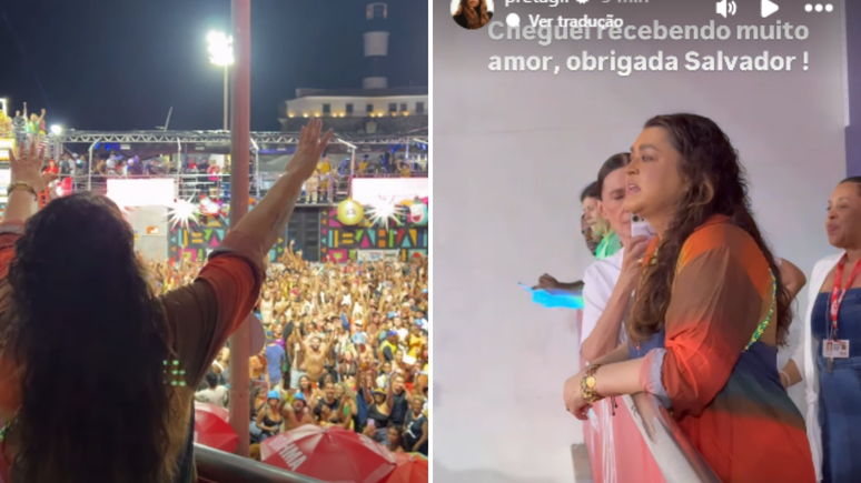 Preta Gil aparece en una caja y el público aplaude; mirar