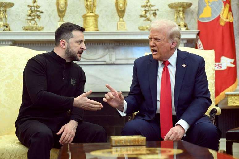 Os presidentes Zelensky e Trump discutiram sobre os termos de um poss&iacute;vel acordo de paz com a R&uacute;ssia