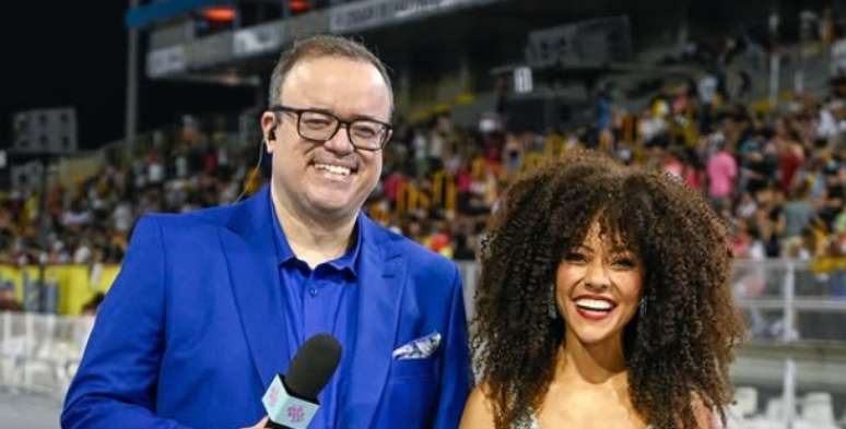 Everaldo Marques e Valéria Almeida fizeram um bom trabalho na transmissão da Globo em SP