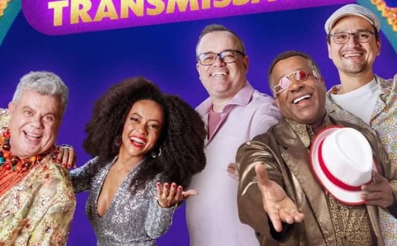 Milton Cunha, Valéria Almeida, Everaldo Marques, Ailton Graça e Judson Sales: bom entrosamento na transmissão