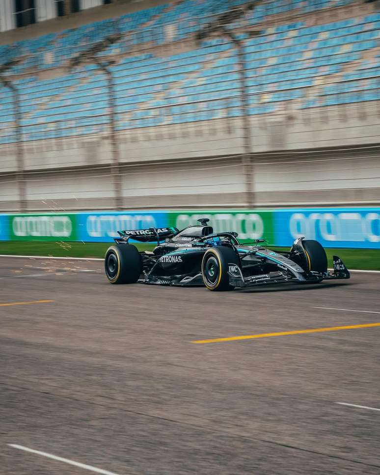 George Russell no Bahrein 