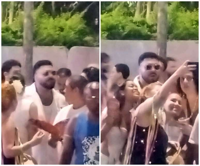 Even with sunglasses, Paulo Vieira was not unknown among people Even with sunglasses, Paulo Vieira was not unknown among people