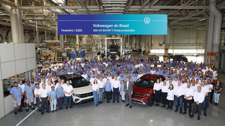 Volkswagen T-Cross atinge 500-mil carros fabricados