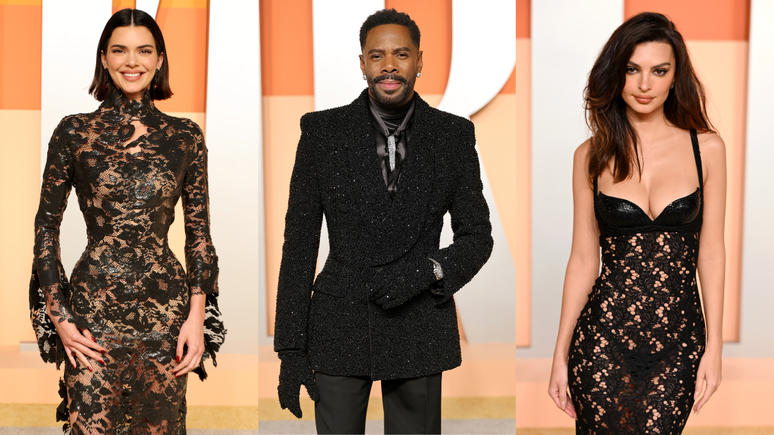 Kendall Jenner, Colman Domingo e Emily Ratajkowski para Vanity Fair Oscar Party