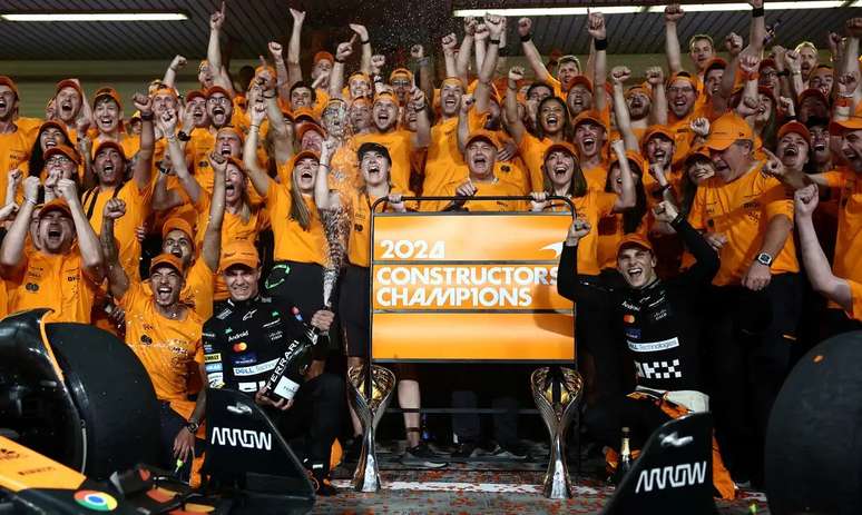 McLare comemora o Campeonato Mundial de Construtores em 2024