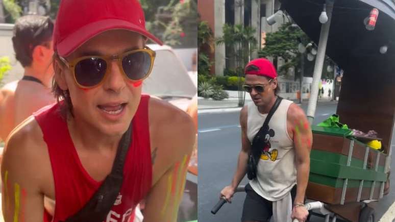 The former Gloan of Globo works as a street seller at Carnival: “I was born for that”