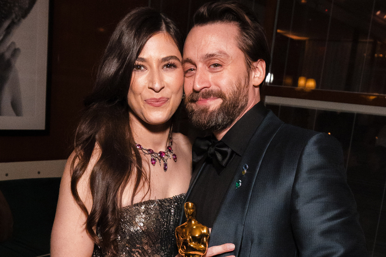  Kieran Culkin e sua esposa, Jazz Charton.