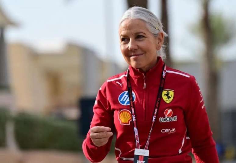 Angela Cullen durante os testes no Bahrein em 2025