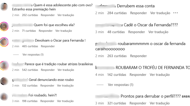Brasileiros se revoltam com derrota de Fernanda Torres no Oscar