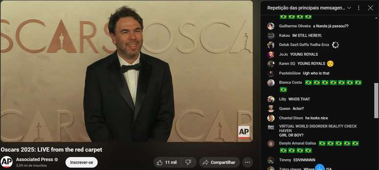 Brasileiros deixam coment&aacute;rios em transmiss&atilde;o da AP 