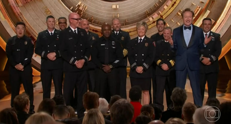 Bombeiros de Los Angeles são homenageados no Oscar