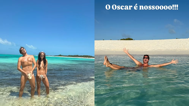 Fabio Porchat and Priscilla Castelo Branco enjoy Paradisiaca Beach 