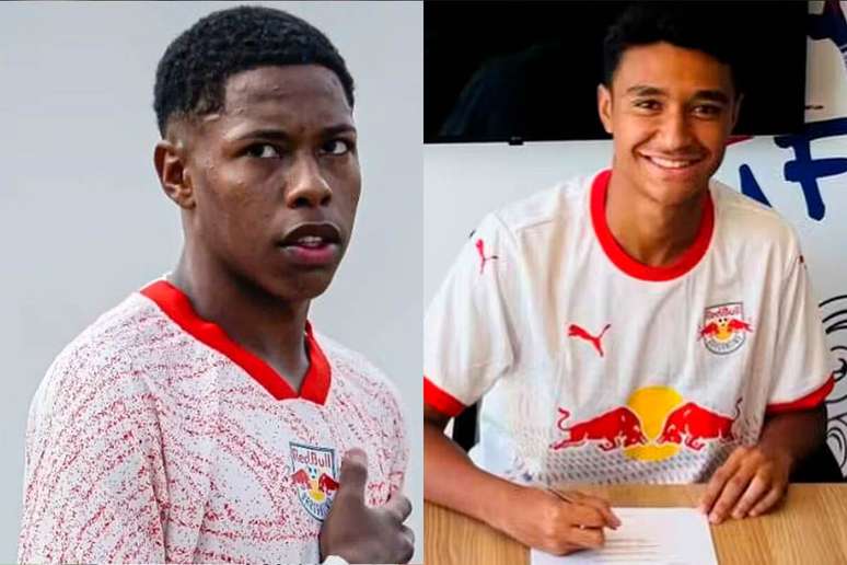 Pedro Castro e Pedro Severino &ndash; Fotos: Ari Ferreira/RB Bragantino e Reprodu&ccedil;&atilde;o / Instagram