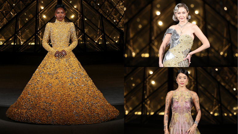 Doechii, Gigi Hadid e Peggy Gou no Le Grand Diner du Louvre