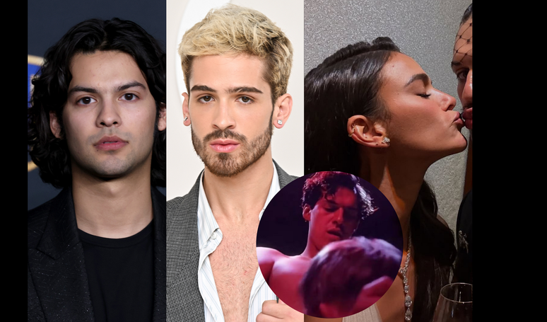 Nem João Guilherme, nem Xolo Maridueña: Bruna Marquezine dá 'selinho' em cantor que já protagonizou cena quente com Daniel Craig.