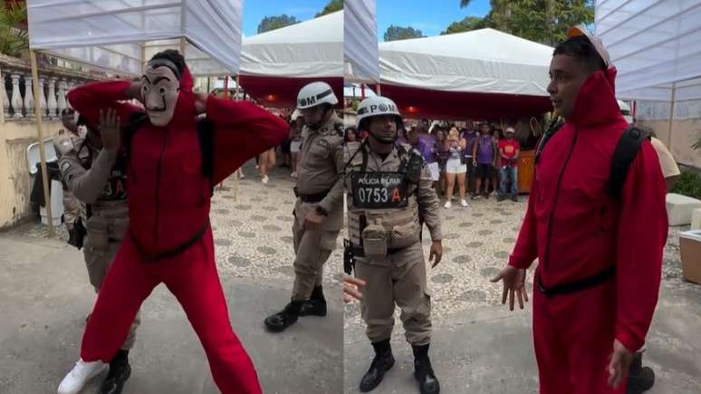 Xanddy curte Carnaval ‘disfarçado’ em meio à Pipoca de Salvador; artista é revistado no show de Ivete Sangalo e desmascarado por policiais