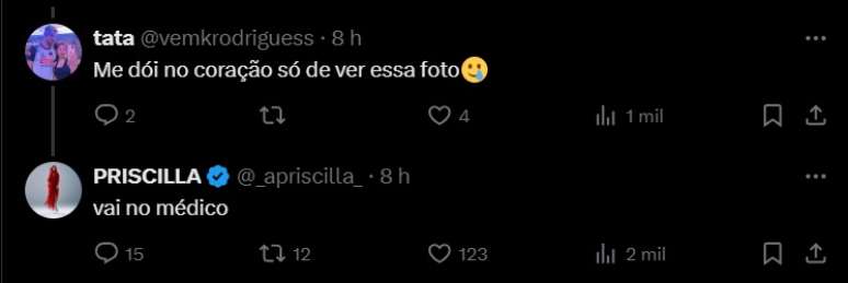 Priscilla reembolsa as críticas nas redes sociais