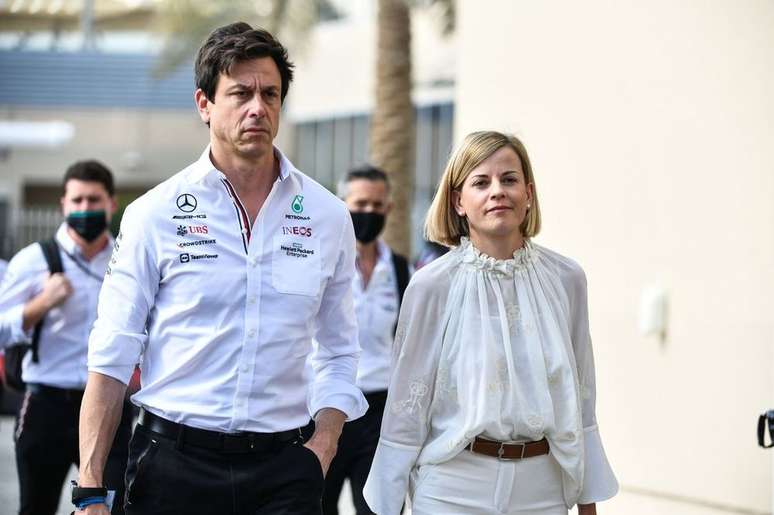Toto Wolff e Susie Wolff no Bahrein