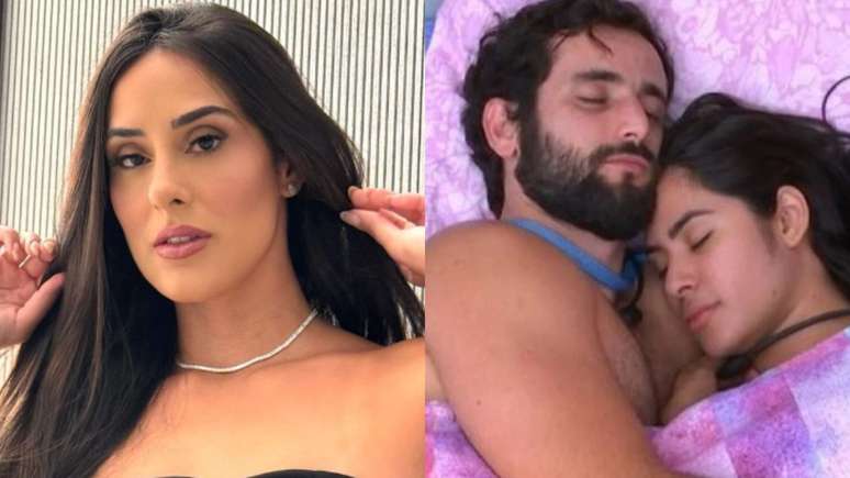 The former BBB Deniziane exhibits a message he received from Matteus when he came out with Isabelle