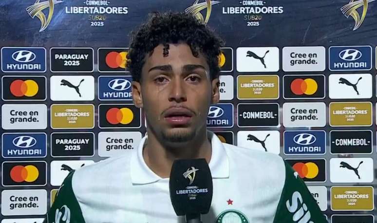 Luighi, atacante do Palmeiras, foi alvo de ofensas racistas em jogo da Libertadores sub-20 &ndash;